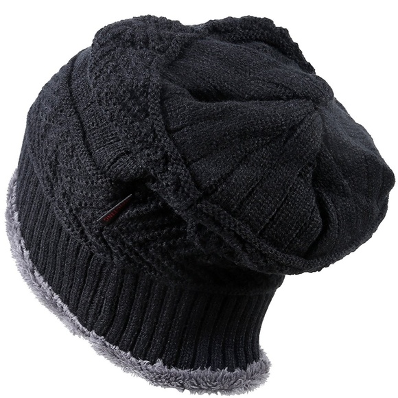 Winter Knit Skull Cap Woolen Slouchy Beanie Hat - Picture 5 of 8